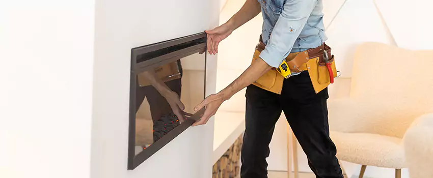 Metal Fireplace Installation in Orange, Texas