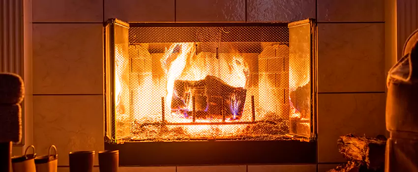 Mendota Hearth Landscape Fireplace Installation in Orange, Texas