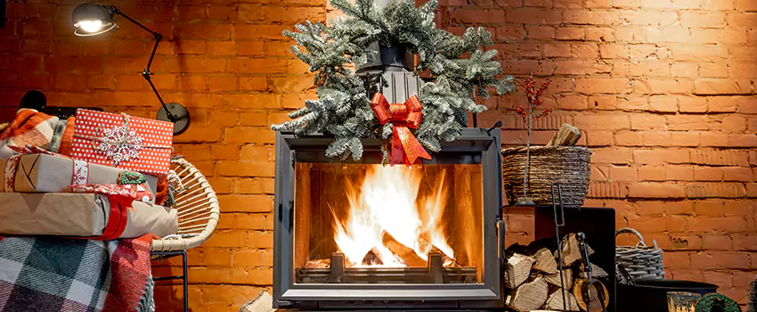 Travis Industries Linear Gas Fireplace Installation in Orange, Texas