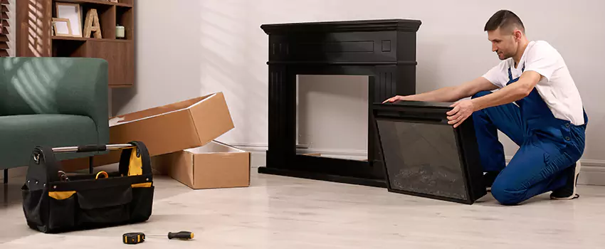 Old Rusted Metal Fireplace Repair And Replacement in Orange, TX